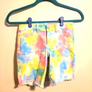 Tie dye shorts